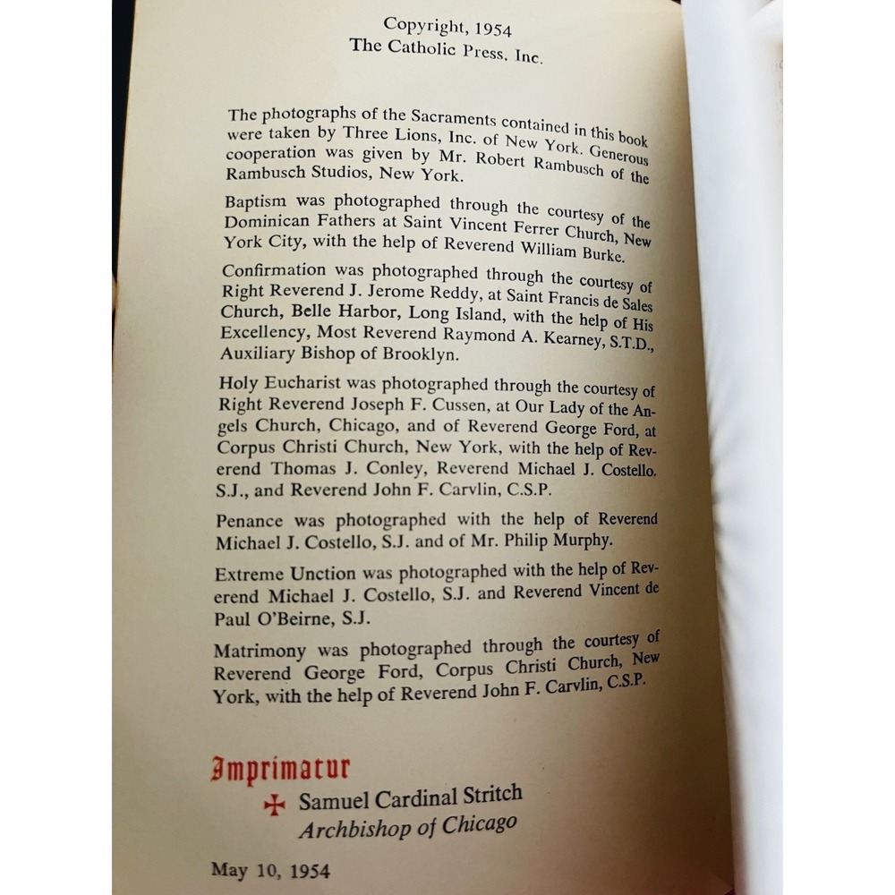 The Prayer Book May 10, 1954 Catholic Press Ancient Modern Teaching Baptism Gift - Picture 11 of 13